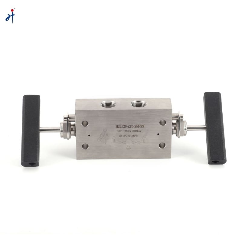 3/8” 20000psi High Pressure 3 Way Needle Valve Manifold