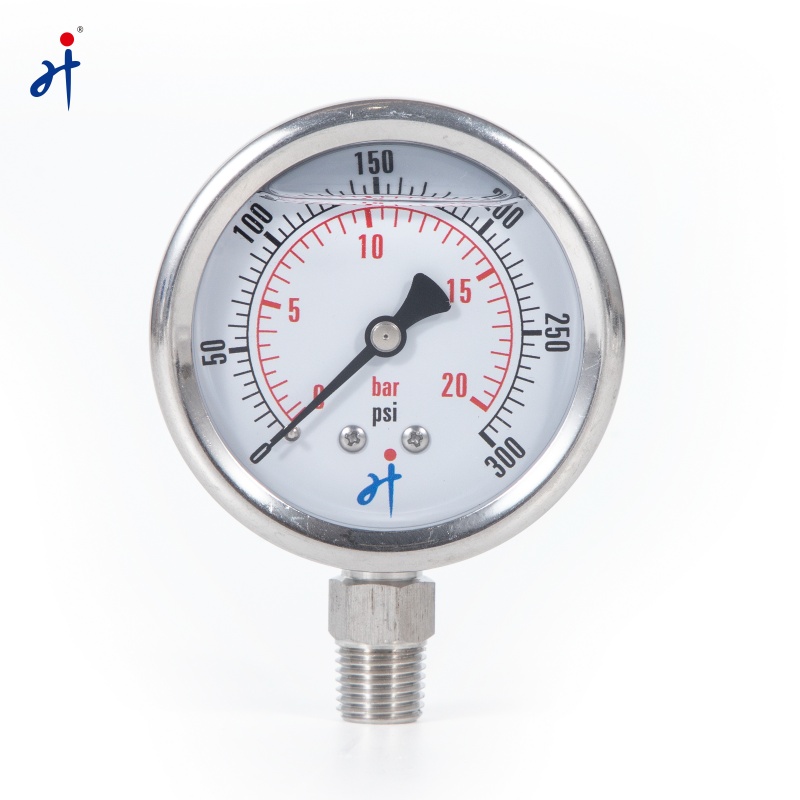 Liquid Filled Bottom Mount Pressure Gauge