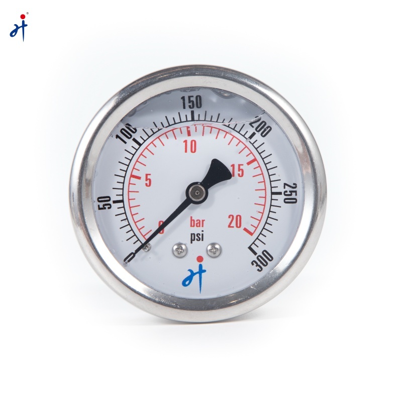 Oil Filled Back Connection Pressure Gauge